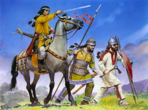 جنگجویان آوار که متحدان ساسانیان در حمله به بیزانس بودند 