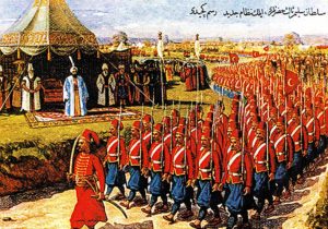 سربازان نظام جدید. سلطان سلیم سوم بخش زیادی از اعتبار و قدرت خود در دوران سلطنتش را صرف حمایت از آموزش این سربازان کرد